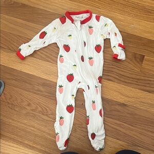 Kyte BABY Red and White Strawberry Footie